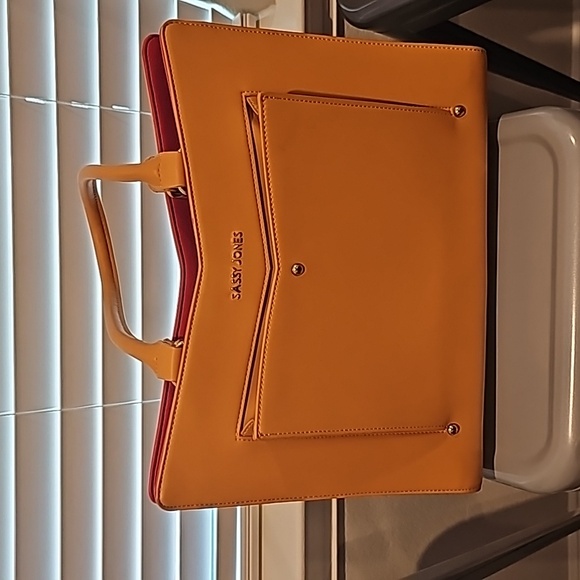 Sassy Jones ORIGINAL Charell - Leather Accordion Pleated Satchel - Picture 1 of 7